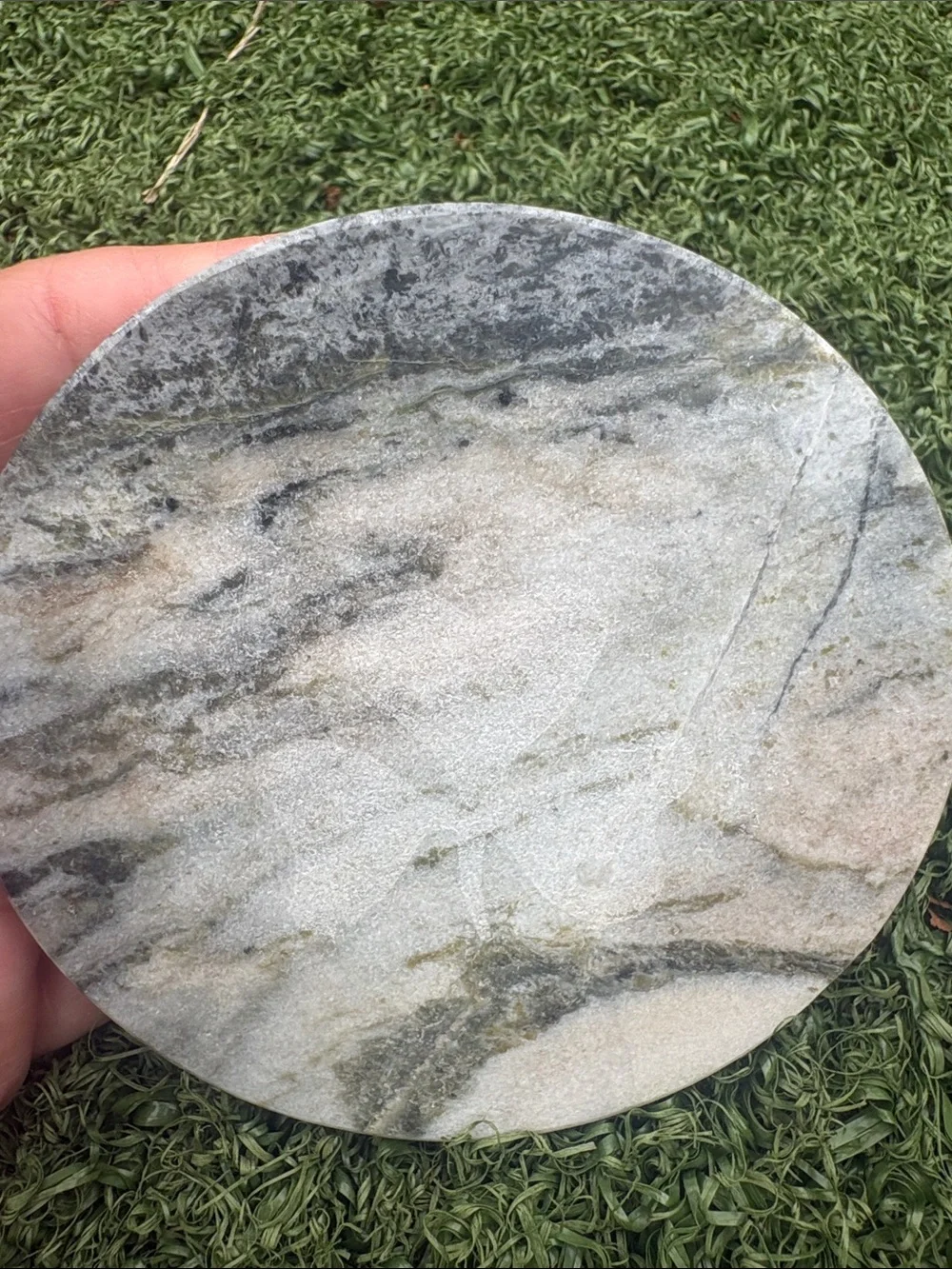 7 Connemara Marble Shamrock Irish Clover Circular Coasters From Ireland